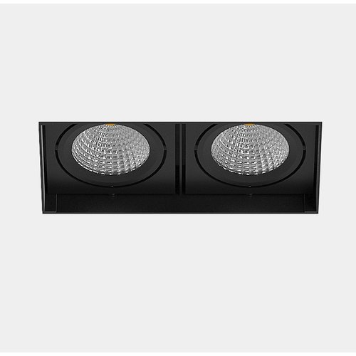 Leds-C4 Multidir Evo Small  Trimless double recessed spot GU10 in black