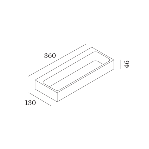 Wever-Ducre Bento 3.6wall surface up/down 8W-3000K dimmable