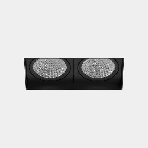 Leds-C4 Multidir Evo Big Double trimless LED 2x23.1Watt recessed spot in black