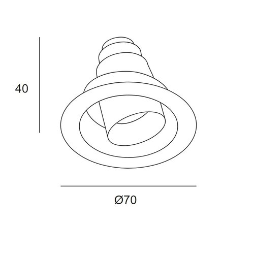 Leds-C4 Play Snoot Mini Round Adjustable 3.2W 350mA