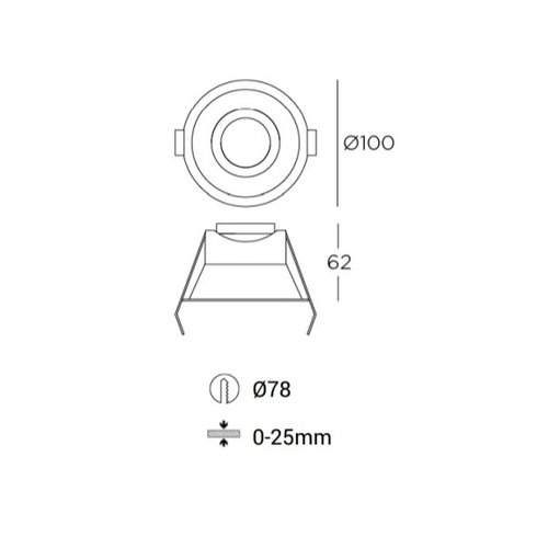 Leds-C4 Play Optics AG13 vaste IP54 ledspot 6.4W