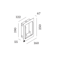 Recessed housing incl. plasterkit voor Reto 2.0