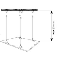 Suspension kit(4) for Chess panel