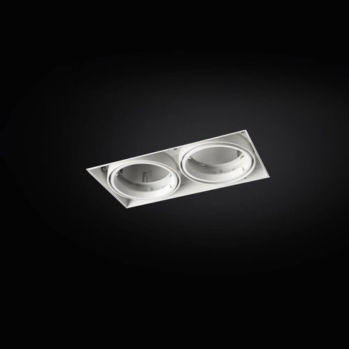 Leds-C4 Multidir Evo S Duo trimless inbouwspot 2-voudig voor 50mm led in wit of zwart