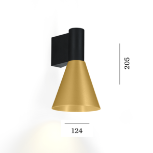 Wever-Ducre Odrey 1.4 PAR16 led wandlamp opbouw