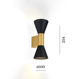 Wever-Ducre Odrey 2.3 PAR16 led wandlamp opbouw Wever-Ducre Odrey 2.3 PAR16 led wandlamp opbouw