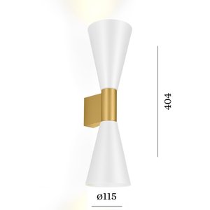 Wever-Ducre Odrey 2.5 PAR16 led wandlamp opbouw Wever-Ducre Odrey 2.5 PAR16 led wandlamp opbouw