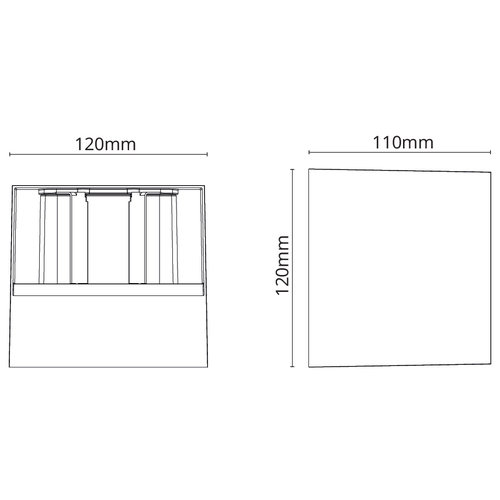 SG Lighting Artes outdoor wall surface up/down 8Watt