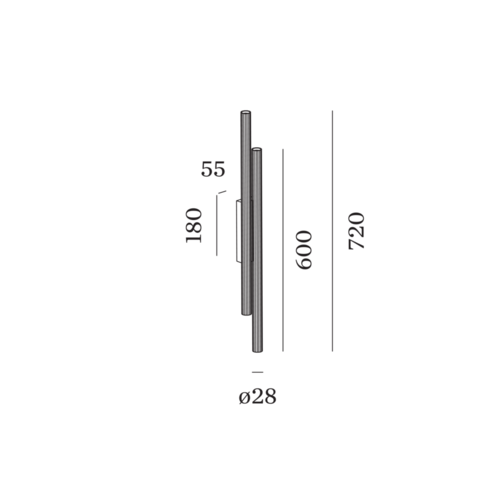 Wever-Ducre Trace Slim Wall 2.0 LED 4 x 9Watt up-down Wever-Ducre Trace Slim Wall 2.0 LED 4 x 9Watt up-down