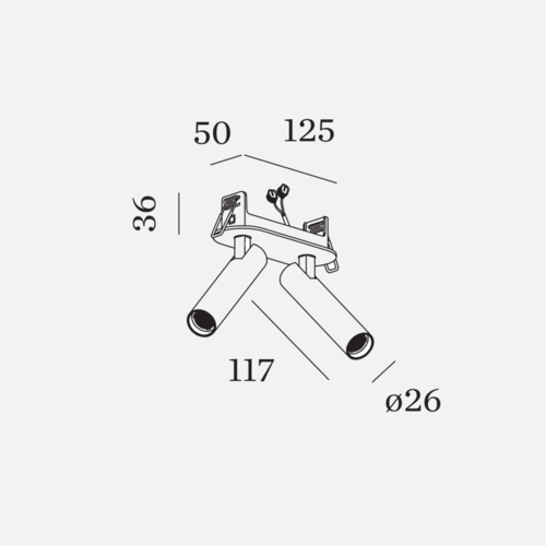 Wever-Ducre Match 2.0 ceiling recessed 2x6Watt dimbaar