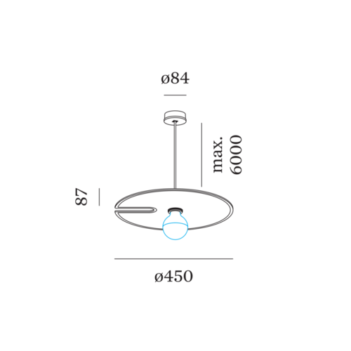 Wever-Ducre Mirro Soft suspended 2.0 hanglamp E-27