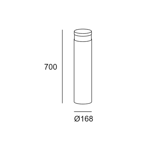 Leds-C4 Newton Led Pro bollard 25.1Watt-3000K