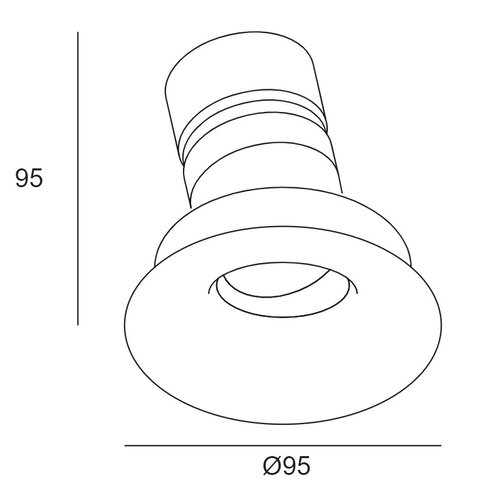 Leds-C4 Play Soft AG52 richtbare inbouw ledspot Ø95mm 7-18Watt