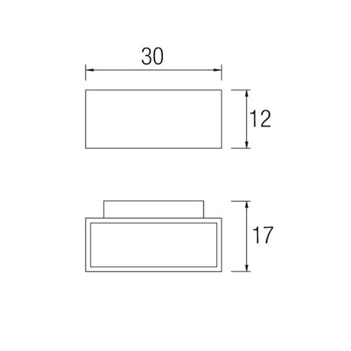 Leds-C4 Afrodita Led down wandarmatuur 21Watt IP65 Leds-C4 Afrodita Led down wandarmatuur 21Watt IP65