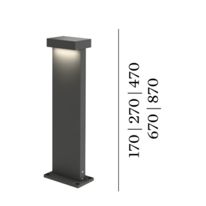 Wever-Ducre Palos Carre 2.0 outdoor led vloer armatuur Wever-Ducre Palos Carre 2.0 outdoor led vloer armatuur