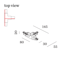 Track 1-fase T-connector 2.0 links