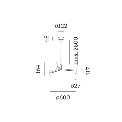 Wever-Ducre Match Lusta 1.0 hanglamp dimbaar Wever-Ducre Match Lusta 1.0 hanglamp dimbaar