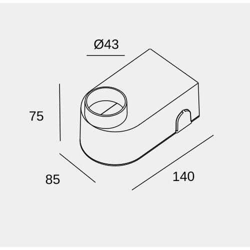 Leds-C4 Bat inbouwhuis voor beton Leds-C4 Bat inbouwhuis voor beton