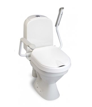 Etac Hi-Loo toiletverhoger vast met armleuning
