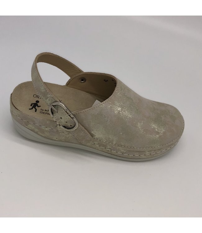 Schein Ortho-lady Carla Nubuck Camouflage gold