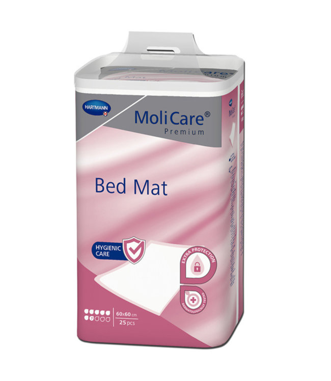Hartmann MoliCare Premium Bed Mat, 60cm x 90cm, 7 drops, per 25 stuks