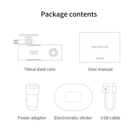Xiaomi 70Mai Xiaomi 70Mai 1S Dashcam Europese Versie
