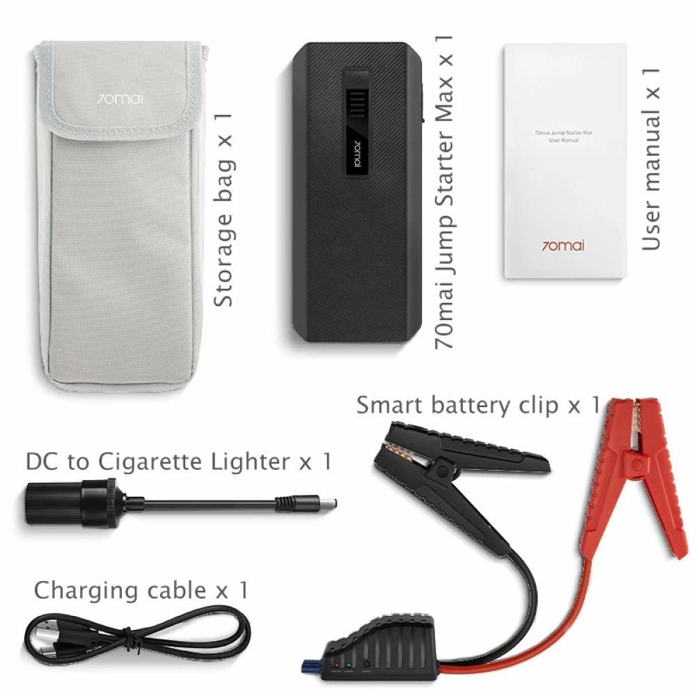 70mai Jump Starter Max PS06 1000A Power Bank 18000mah Car Jumpstarter –