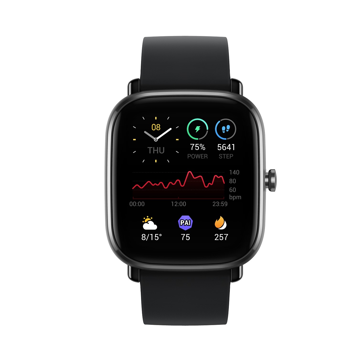 Buy Amazfit GTS 2 Smartwatch with GPS, Black Online