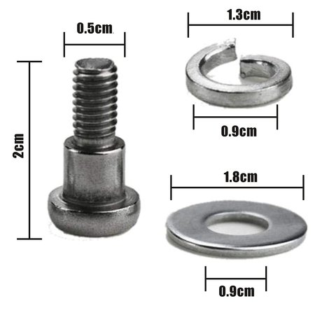 Schroeven voor achterwiel Xiaomi  M365, M365 Pro, Mi Essential, Mi 1S en Mi Pro 2 Step