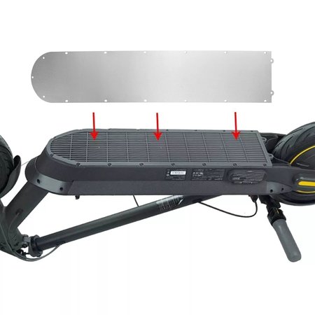Panneau de recouvrement du fond en acier inoxydable pour Xiaomi M365 Scooter