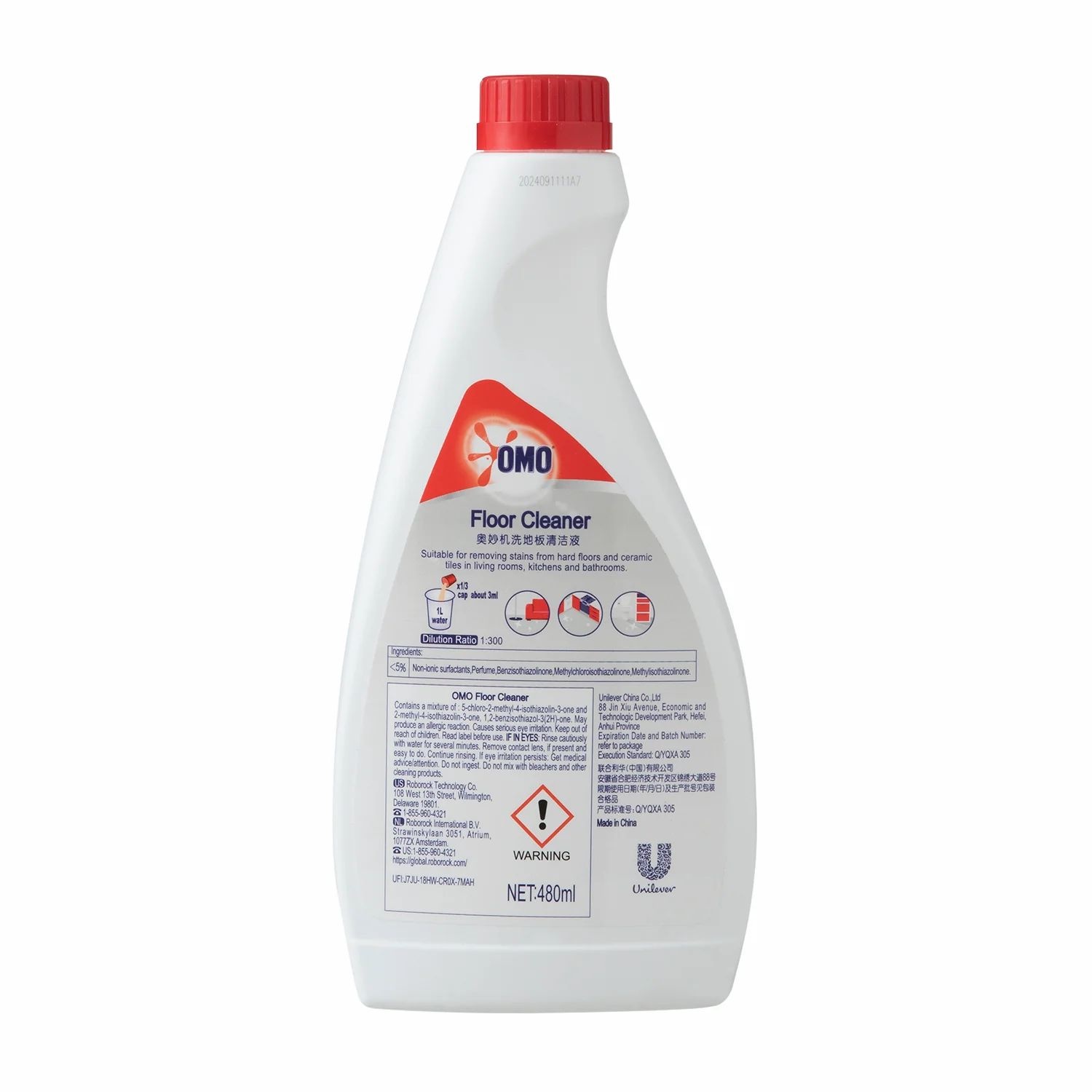 Liquide de nettoyage de sol 1L, compatible avec Roborock Dyad