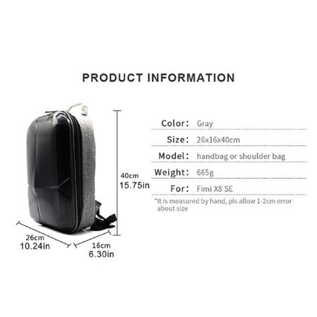 Xiaomi Fimi Xiaomi Fimi X8 SE Wasserdichte Aufbewahrungstasche