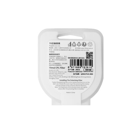 Xiaomi 70Mai Xiaomi 70mai CPL Filter für 70mai Lite 2, Pro, A500S und A800S