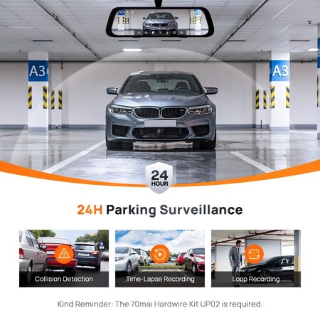 Xiaomi 70Mai Xiaomi 70Mai Rétroviseur Dashcam S500