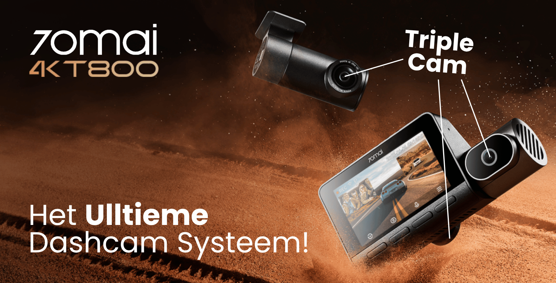 70mai Dash Cam 4K T800: de alleskunner onder de dashcams