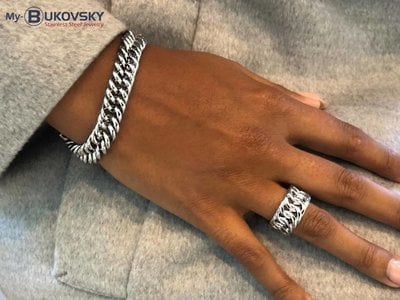 Bukovsky Stainless Steel Jewelry 25% KORTING - Stalen Dames Armband Bukovsky "Prestige Extra Small" - Gepolijst - Nu al vanaf € 29,65