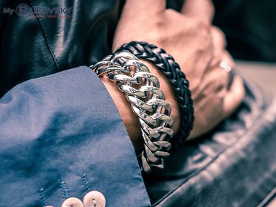 Bukovsky Stainless Steel Jewelry 30% KORTING - Stalen Heren Armband Bukovsky "Prestige XL" - Gepolijst - Nu al vanaf € 62,65
