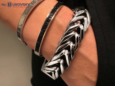Bukovsky Stainless Steel Jewelry 30% KORTING - Stalen Dames Armband Bukovsky "Elite" - Gepolijst - Nu al vanaf € 52,50