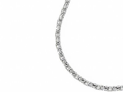 Bukovsky Stainless Steel Jewelry Bukovsky Stalen Heren Ketting SH7440 - Konings - Medium - Breedte: 0,5 cm - Dikte: 0,5 cm - 4 Lengtematen vanaf € 39,50