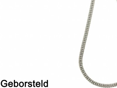 Bukovsky Stainless Steel Jewelry 50% KORTING - Bukovsky Stalen Heren Ketting SH9240 - Gourmette - Brushed - Extra Lang - Lengte: 71 cm - Breedte: 0,9 cm - Dikte: 0,4 cm