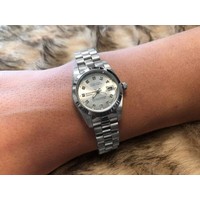 Philippe Constance Stalen Dameshorloge - 6330 Small - Zilver - Strass - Schakelband - Datumaanduiding