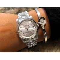 Philippe Constance Stalen Dameshorloge - 7990 Medium - Zilver - Schakelband - Datumaanduiding