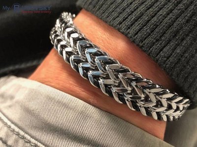 Bukovsky Stainless Steel Jewelry 25% KORTING - Stalen Heren Armband Bukovsky "Bright" - Gepolijst - Nu al vanaf € 29,63