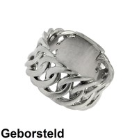 50% KORTING - Stalen Bukovsky Heren Ring Prestige -  316L Geborsteld Staal - Nu al vanaf € 16,25 - Gratis Verzending