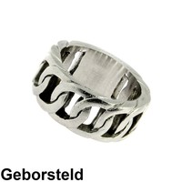 50% KORTING - Stalen Bukovsky Heren Ring Brilliant - 316L Geborsteld Staal - Nu al vanaf € 16,25 - Gratis Verzending
