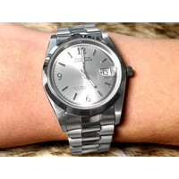 Philippe Constance Dameshorloge Staal - 4035 Large - Zilver - Metallic Plaat - Datumaanduiding - Gratis Verzending