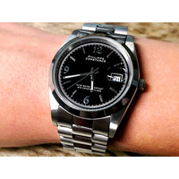 Philippe Constance Dameshorloge - 4020 Large - Staal - Zilver - Zwart - Datumaanduiding - Gratis Verzending