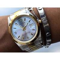 Philippe Constance Dameshorloge Staal - 2115 Large - Staal - Bicolor - Goud - Zilver - Datumaanduiding - Gratis Verzending