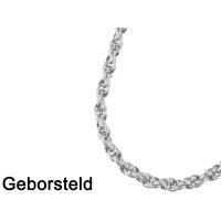 50% KORTING - Bukovsky Stalen Heren Ketting SH7300 - Geborsteld - Ovaal - Breedte: 1,0 cm - Dikte: 1,0 cm - 4 Lengtematen - Nu al vanaf € 28,75