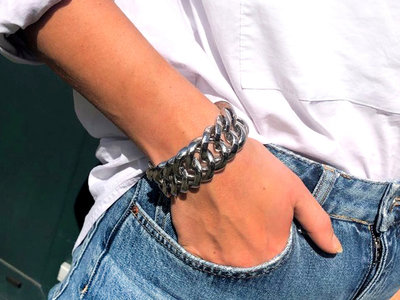 Bukovsky Stainless Steel Jewelry 30% KORTING - Stalen Dames Armband Bukovsky "Prestige XL" - Gepolijst - Nu al vanaf € 62,65